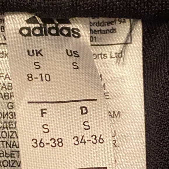 Adidas Womens Climalite Black Track Pants White Stripes / Ankle Zippers/ NWT/ S - Picture 10 of 16